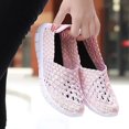 thumbnail image 4 of XIHAHA-zapatos planos con banda elástica para mujer, mocasines de rejilla con suela suave, cómodos, a la moda, 4 of 5