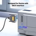 thumbnail image 3 of Adaptador de cable paralelo USB a DB25 para impresora UGREEN de 6 pies, 3 of 8