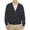 MIDNIGHT, variant on Harbor Bay by DXL Big and Tall Men's V-Neck Cardigan Sweater, Black, 4XL