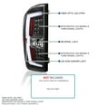 thumbnail image 3 of Spec-D Tuning Matte Black LED Tail Lights w/ White LED Light Bar Compatible with 2016-2022 Toyota Tacoma, Left + Right Pair Assembly, 3 of 5