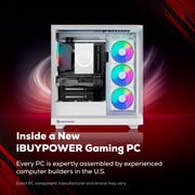 iBUYPOWER Trace Gaming PC Desktop Computer Intel Core Ultra 5 225F CPU, NVIDIA GeForce RTX 5060 8GB GPU, 16GB DDR5 5200MHz RAM, 1TB NVMe SSD, Windows 11 Home, Gamer Keyboard and Mouse - TWI5N5601