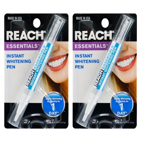 2 Packs White Professional Strength Instant Teeth Whitening Pens Clean (Best Way To Clean Plaque Off Teeth)