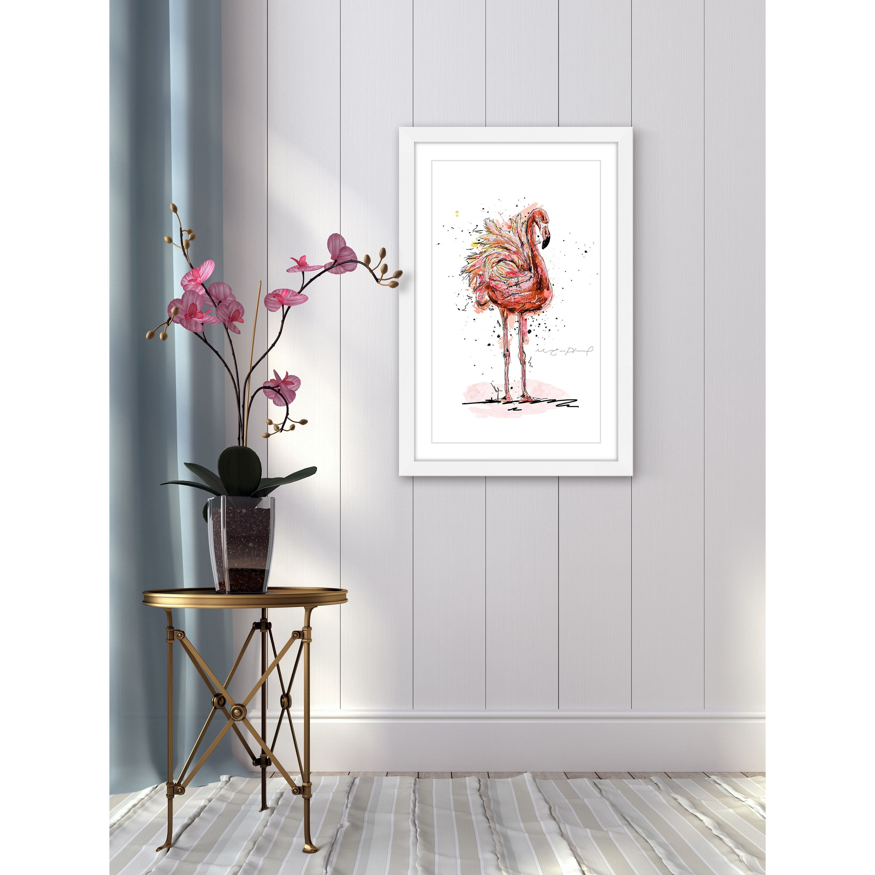 Marmont Hill "Flamand" By Marie-Eve Pharand Framed Painting Art Print, 16.0" x 1.5"