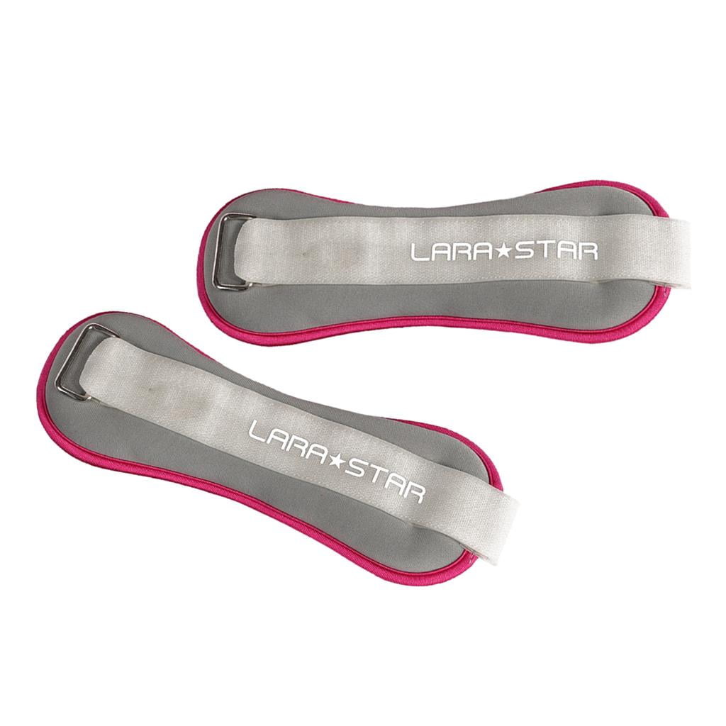funtasica Ankle Wrist Weights Arm Leg Muscle Building Fitness Exercise for Weight Lifting - Gray