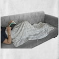 thumbnail image 6 of Cartoon Soft Flannel Fleece Blanket, Pets Illustration Childish Cats Curling Kitten Antistress Animalistic, Cozy Plush for Indoor and Outdoor Use, 60" x 80", Pale Mauve Taupe White, by Ambesonne, 6 of 6