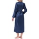 thumbnail image 3 of Conjunto de bata de satén para mujer INSPIRE CHIC de 2 piezas, camisón midi suave y sedoso, conjuntos de pijama sexys, batas de kimono para damas de honor M azul, 3 of 6