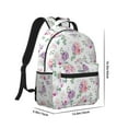 thumbnail image 2 of Yiaed Rose Flower B Print School Backpack College Backpack Daypacks for Students High School Spacious and Durable Daypack for Work and Travel-One Size, 2 of 6