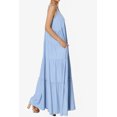thumbnail image 4 of TheMogan Robe Longue Maxi à Volants Superposés Col en V pour Femmes avec Poche Décontractée, 4 of 6