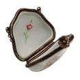 thumbnail image 5 of Purse Rose on Pink Limoges Box | Hand-Painted Brass Gift Limoges Box Porcelain Figurine, 5 of 5