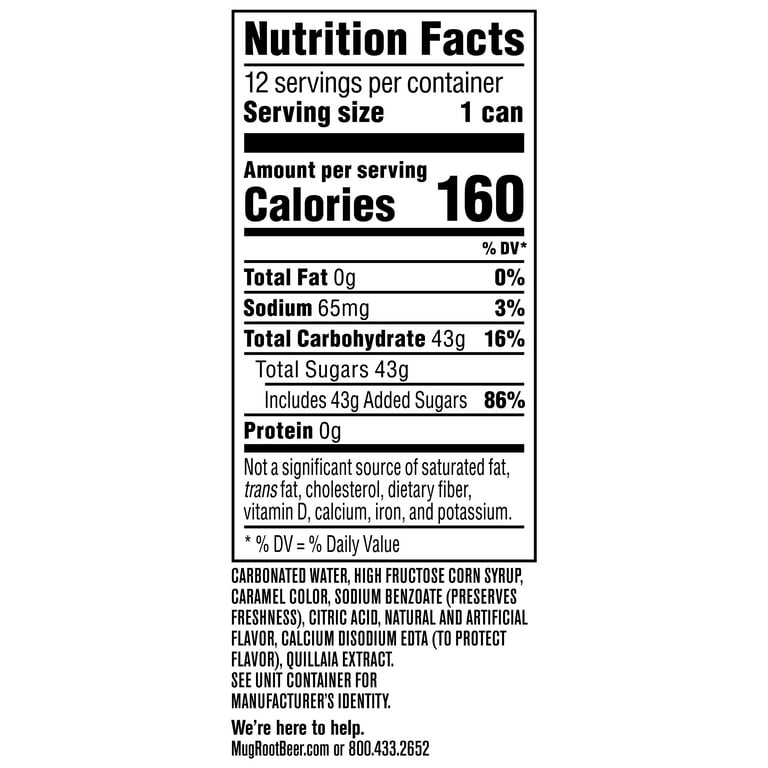 MUG Root Beer Soda Pop, 12 fl oz, 12 Pack Cans