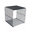 thumbnail image 1 of Mesa auxiliar Benzara REO 41 cm con estructura de metal negro, 1 of 5