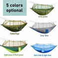 thumbnail image 4 of Camping Hammock with Net - Lightweight Double Hammock, Portable Hammocks, Camping Accessories for Outdoor, Hiking, Camping, Backpacking, Travel, 4 of 9