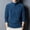Blue, variant on Men's Quarter Zip Fleece Sweater Mock Neck Half Zip Long Sleeve Soft Polar Fleece Top Casual Warm for Fall Winter