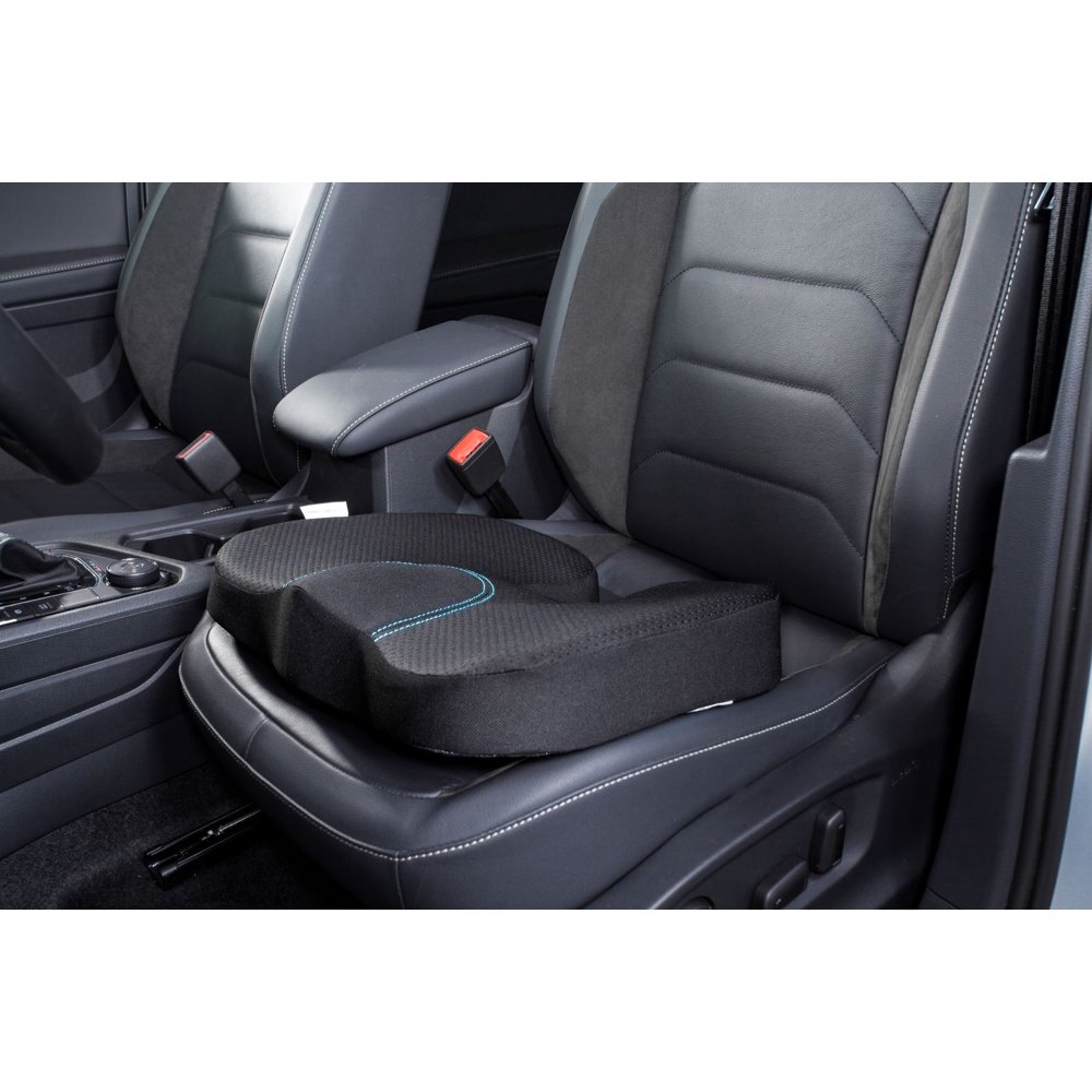 Road Comforts 1PC AllNatural Latex Car Seat Cushion BlackUniversal