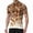 2#Brown, variant on BRANROY Bike Jersey Men Short Sleeve - Printed Half Zip Breathable Crew Neck Moisture Wicking Cycling Jersey for Men MTB Jersey Mens UV Protection,Multicolor,M