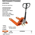 thumbnail image 2 of Patin Traspaleta 3 Ton Exteriores Truper 15083 Truper PAT-3NY, 2 of 2