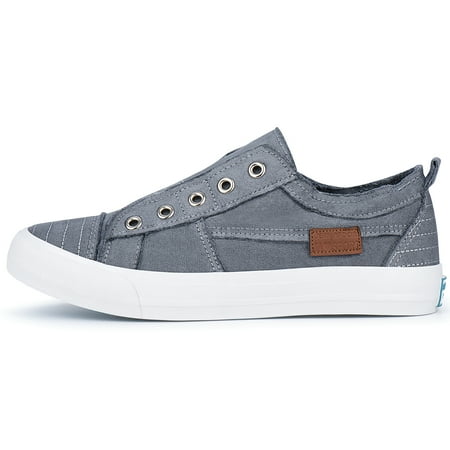 

JENN ARDOR Women s Slip On Laceless Canvas Sneaker