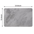 thumbnail image 2 of J&V TEXTILES Marble 24x15 Stone Bath Mat Diatomaceous Earth Shower Mat Non-Slip Super Absorbent Diatomite for Bathroom Floor Quick-Drying Easy to Clean Gray Marble, 2 of 9