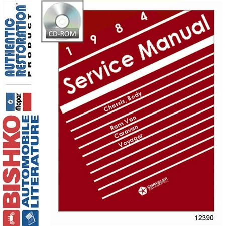 Dodge Van Manual - Bishko OEM Digital Repair Maintenance Shop Manual CD for Dodge Truck Van, Voyager 1984