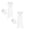 A785 White1 19.7" 2Pack, variant on 2Pcs Bride Wedding Veils Bow Decoration Clip Tulle Hair Accessories for Bridal Shower Engagement Party 19.7"