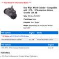 thumbnail image 2 of Rear Right Wheel Cylinder - Compatible with 1972 - 1976 American Motors Gremlin 5.0L V8 1973 1974 1975, 2 of 2
