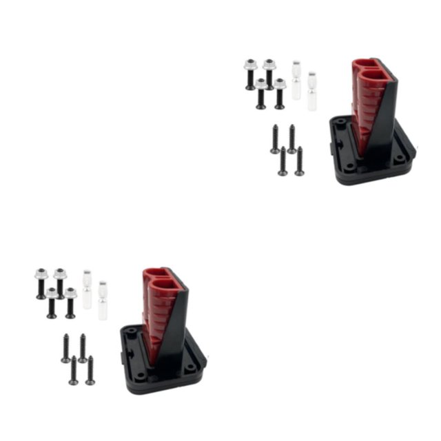 Guardoinrt Plug Mounting Panel 120A For Anderson Connectors Flush Mount Recessed Plate For Anderson Parts Red 2Set