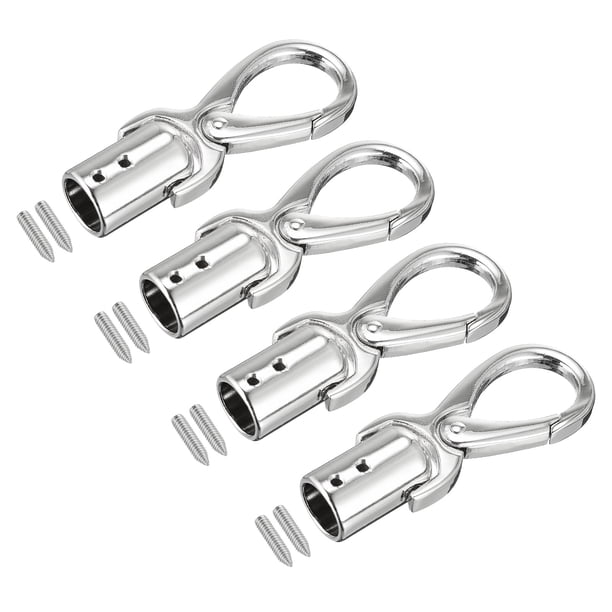 Cable Extremo Tapa, 4uds 0.55/14mm Extremo Tapa Barril Cuentas Terminadores Cordón Búsqueda para Borla Joyería Fabricación Bolso Correa Bricolaje, Plateado Tono