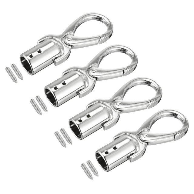 Cable Extremo Tapa, 4uds 0.55/14mm Extremo Tapa Barril Cuentas Terminadores Cordón Búsqueda para Borla Joyería Fabricación Bolso Correa Bricolaje, Plateado Tono