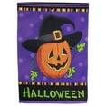 thumbnail image 2 of Pumpkin in a Witch Hat Outdoor Garden Flag 12.5" x 18", 2 of 5