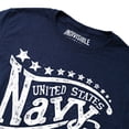 thumbnail image 3 of Indivisible Official U.S. Navy Stars Men's Classic Ring-Spun T-Shirt, Indigo Heather, Large, 3 of 7