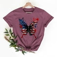 thumbnail image 2 of Womens 4Th Of July Summer Tops for Womens，Summer American Flag Printed T-Shirt Round Neck Tee Short Sleeve Top Retro Dressy Tee Shirts Vacation Beach Party Tunics Blouses 2025 Summer, 2 of 7