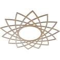 thumbnail image 2 of Ekena Millwork 38"OD x 14 5/8"ID x 1/4"T Eleanor Wood Fretwork Pierced Ceiling Medallion, Birch, 2 of 3