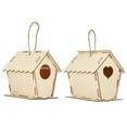 DIY Birdhouse Kit for Kids - 2 Sets Poplar Composite Board Build Paint