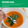 thumbnail image 2 of 2 unids Sopa Spmoon Spoons Cucharas Cucharas de acero inoxidable Mango largo Spoons, 2 of 4