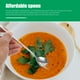 thumbnail image 3 of cucharas para servir sopa, cucharas de cocina de acero inoxidable con mango largo., 3 of 6