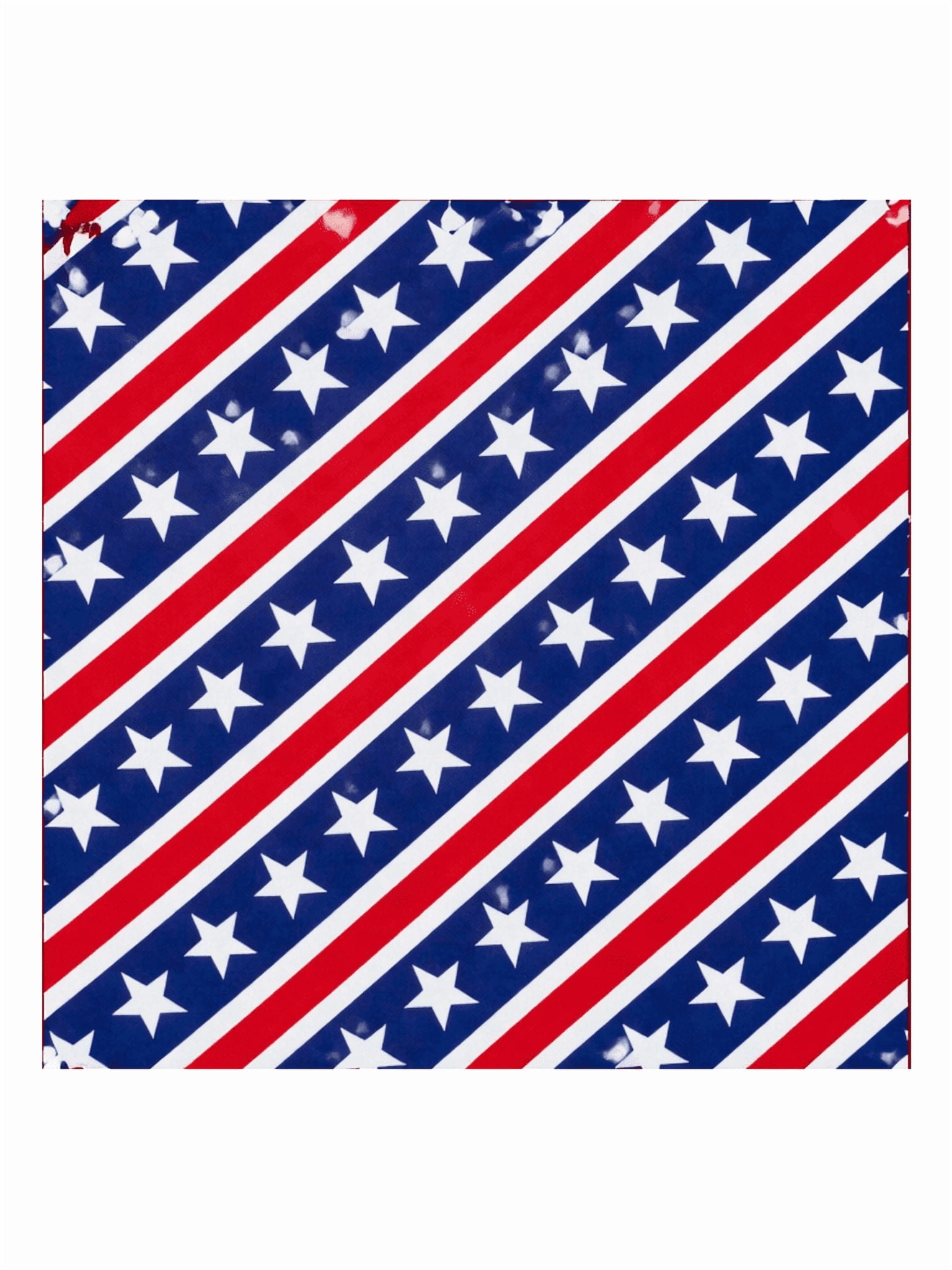 Fourth of July Women’s Tie Dye Bandana from Way to Celebrate, One Size, Red/Blue