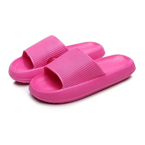 Zapatillas de nube de plataforma gruesa para mujer, sandalias deslizantes de suela blanda para playa de verano para hombre y mujer, zapatillas de casa antideslizantes para baño interior Tan Jianjun unisex