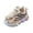 卡其, variant on PINQI Toddler Light Up Sneakers Kids Athletic Sport Walking Shoes with Adjustable Strap for Girls Boys Casual Shoes