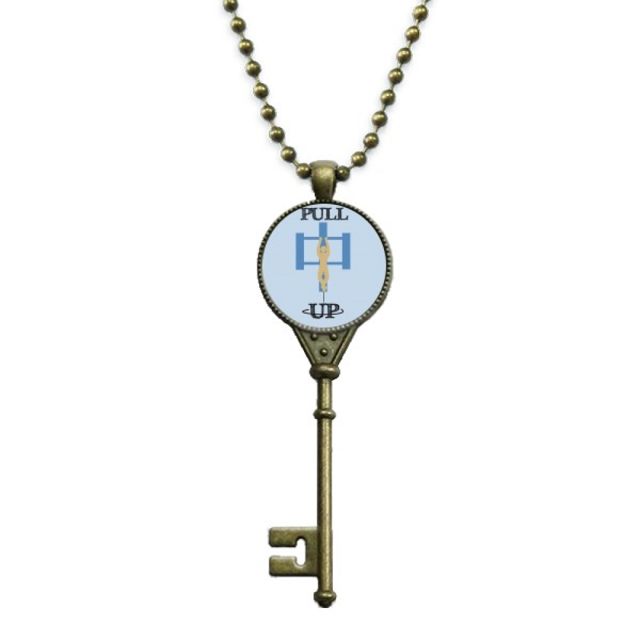 China gimnasio saca músculo Llavero Collar Colgante Bandeja Cadena Embellecida Unbranded M