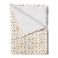 thumbnail image 2 of Rain Soft Flannel Fleece Throw Blanket, Minimalist Style Simplistic Illustration of Rainfall in the Sky, Cozy Plush for Indoor and Outdoor Use, 60" x 80", Blue Grey Dimgray, by Ambesonne, 2 of 5
