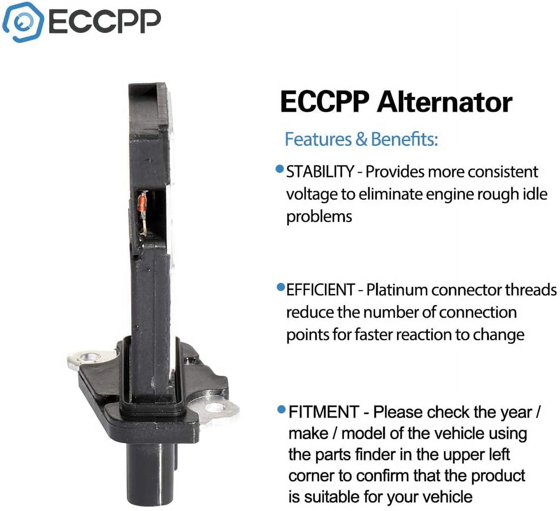 ECCPP Mass Air Flow Sensor 74-50031-Z AF10140-Z Fit For 2004-2011 for Ford Crown Victoria 4.6L,2004-2014 for Ford E-150 4.6L,2004-2014 for Ford E-150 5.4L