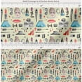 thumbnail image 2 of Soimoi Cotton Poplin Fabric Lipstick,Perfume Bottle & Dress Fashion Print Fabric by The Yard 42 Inch Wide, 2 of 7
