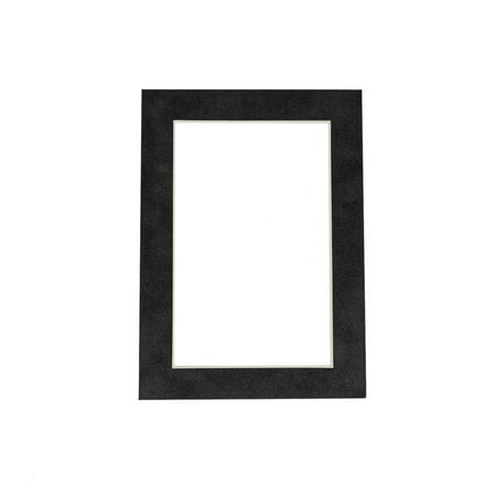 

Suede Texture Photo Mat - Charcoal Grey 5x7 for 4x6 Photos - Fits 5x7 Frame