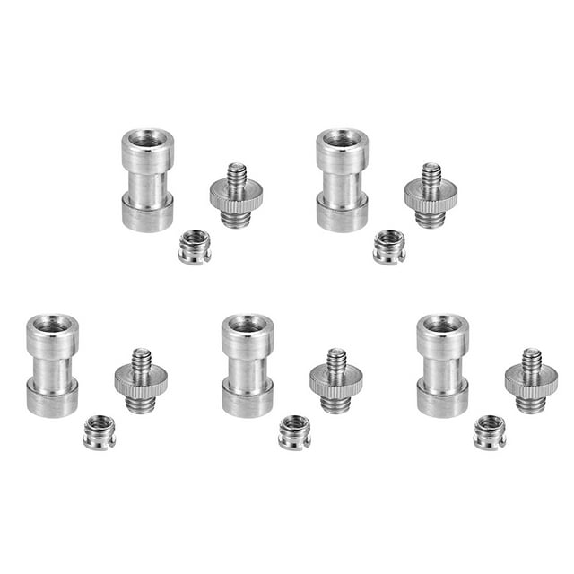 Screw,Set Camera Monopod Converter Female Reducer Adapter Converter Female Screw Adapter 1/4 -20 To Mount Set Camera 3/8 -16 Screw Camera Monopod Ballhead To 3/8 Monopod Ballhead Stand Qisuo Ainn