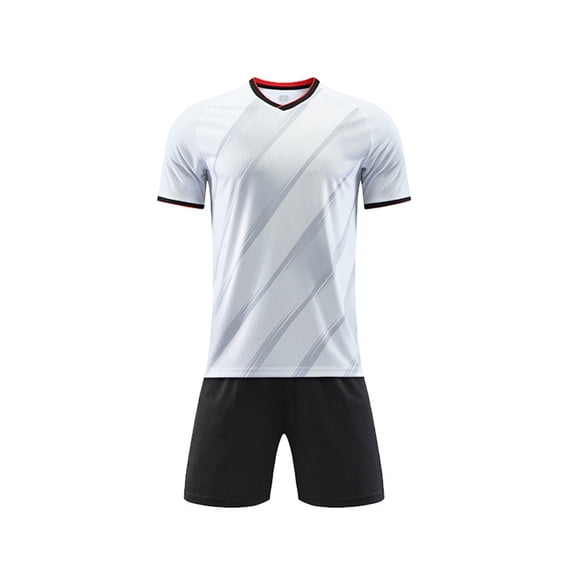 LWNYDPLSD Boys Soccer Jersey Set 2 Piece School Uniform Outfit for Teen Boys Training Team Sweatshirts Summer Running Shorts Basketball Tracksuit Kids Boy Clothes
