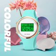 thumbnail image 3 of Relojes Reloj Digital para Mujer Reloj para Mujer Reloj para niños Reloj multifunción para Mujer Pulsera Digital de Silicona con Alarma luminosa Cronómetro, 3 of 7