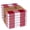 Red (Buffalo), variant on Native Fab Mini Checks Kitchen Towel, Set of 6, Cotton, 15x25 Red White