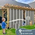 thumbnail image 3 of Lapalife Outdoor Curtains for Patio Waterproof 71 x 96 in Windproof Grommet & Back Tab Thermal Insulated Keep Privacy for Yard Porch, 1 Panel, 3 of 8