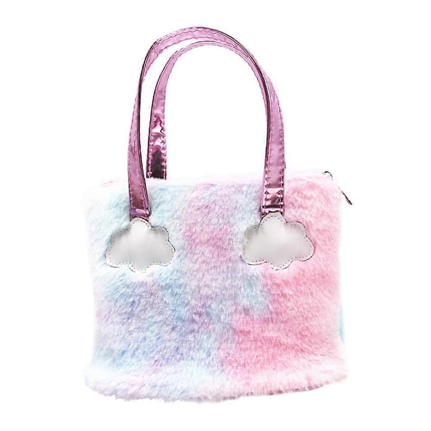 Cute Tote Cartoon Handy Bag Children Shoulder Bag Tote Handbag Plush Shoulder Bags Animal Handbag Handy Bag Gift
