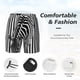 thumbnail image 3 of Fotbe Optical Zebra Illusion Traje de Baño para Hombre – Shorts de Natación de Secado Rápido con Forro y Bolsillos-X-Large, 3 of 6